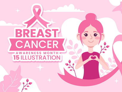 15 Breast Cancer Awareness Month Illustration
