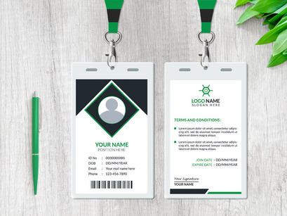 Corporate ID Card Design Template