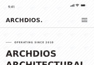 Archdios - Architecture Landing Page