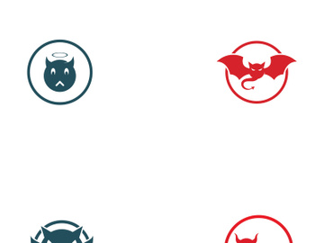 Devil logo design with a modern concept. preview picture