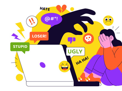 10 Cyberbullying Illustration