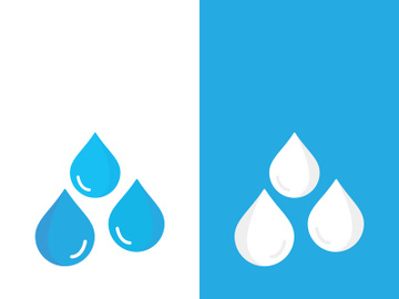 Background water drop logo icon vector illustration preview picture