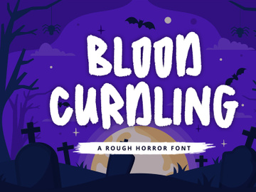 Bloodcurdling - Horror Display Font preview picture