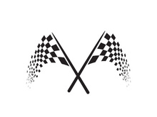 Race flag design illustration