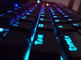 Close up RGB Gaming Keyboard preview picture