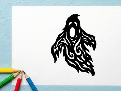 Desain tato elang hitam bergaya suku pedalaman untuk seni tubuh dan penggemar tinta
