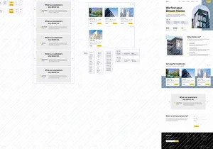 UI halaman arahan properti