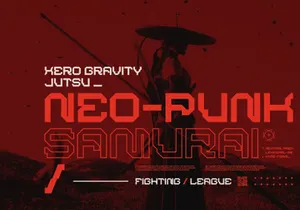 BARKMO-36 — Futuristic Mecha Font