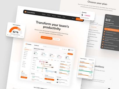 PlanLanding - Landing Page for Organized Productivity