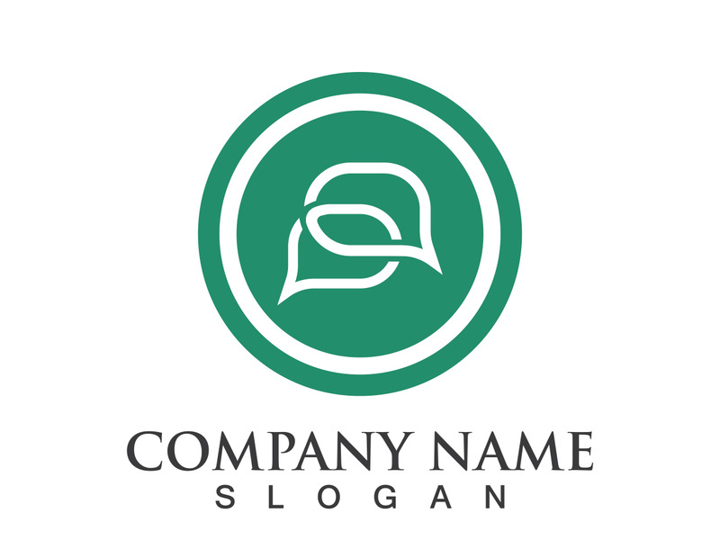 message bubble logo and symbol speech icon illustration