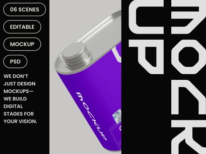 Coffee Can Mockup