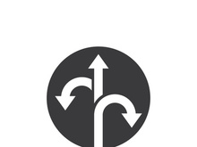 Way vector icon illustration design template