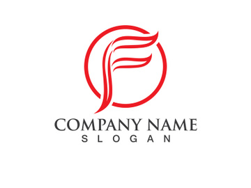 F Logo and symbol vector icon preview picture