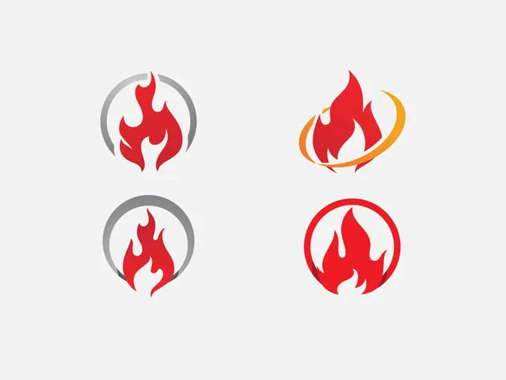 Fire flame vector illustration design