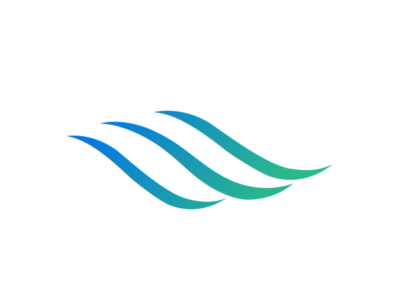 Water wave icon vectorWater wave icon vector