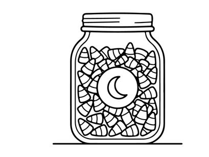 Mond- und Sternen-themed Cookie-Jar auf weißem Hintergrund. Himmelsmuster-Biskuitbehälter für Küchendekoration und Backlagerung.