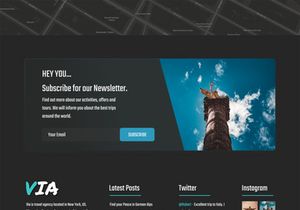 Via - Travel Agency - Figma Web Template