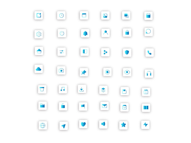 41 sets of file interface icons