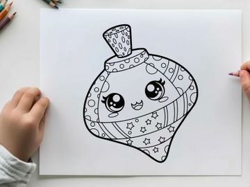 Cute virus germ cartoon character vector illustration preview picture