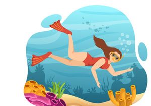 10 Snorkeling Design Illustration