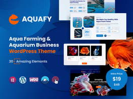 Aquafy – Aqua Farming Aquarium WordPress Theme preview picture