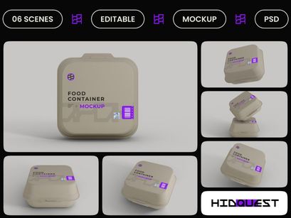 Food Container Mockup