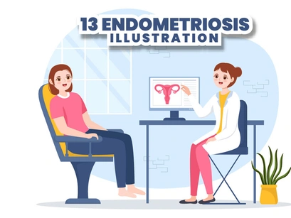 13 Endometriosis Illustration