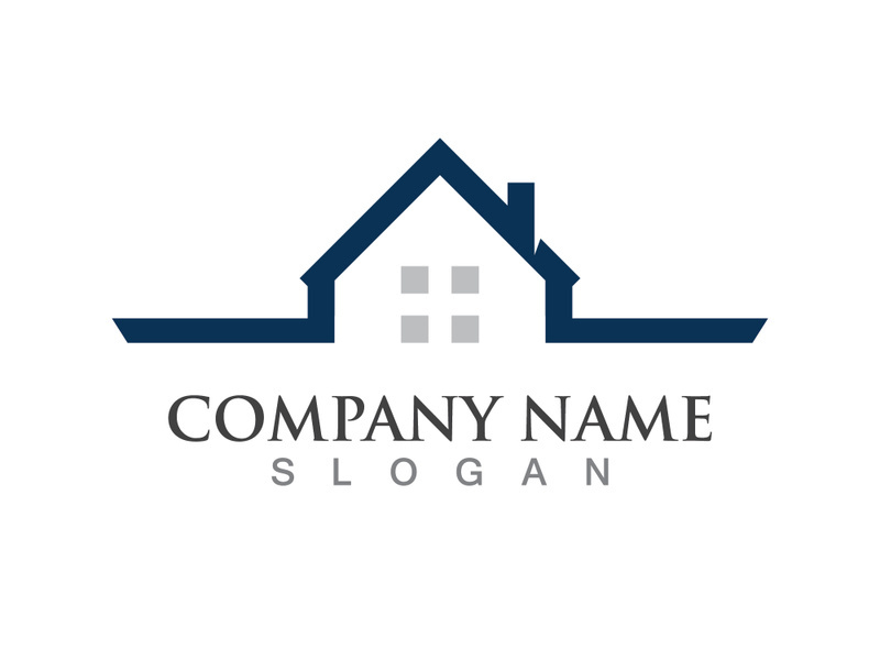 Property and Construction Vector design, real estate logo template