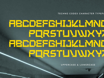Techno Codex - Modern Futuristic Display Font
