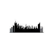 Modern City skyline illustration in flat design