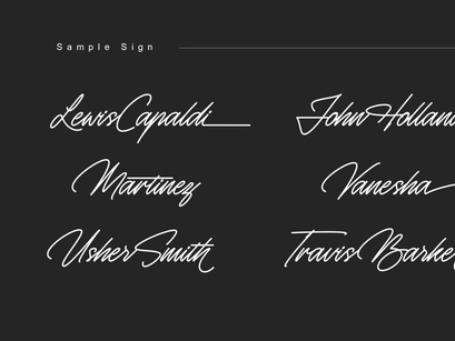 Monosign - Monoline Signature Font