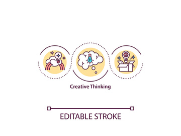 Creative thinking concept icon preview picture