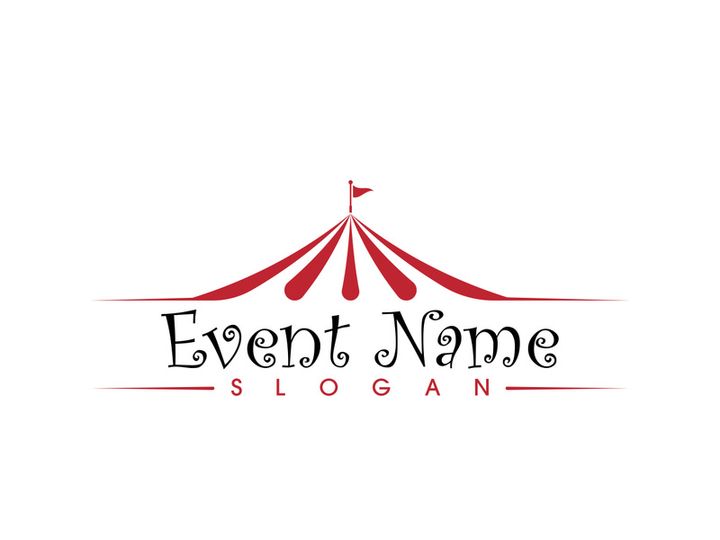 Circus element icon illustration