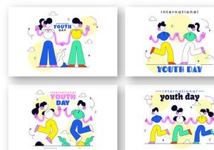10 International Youth Day Illustration