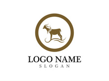 Goat logo template vector icon illustration design