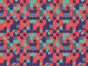 Red Blue Green Abstract geometric pattern preview picture
