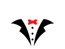 Tuxedo man logo and symbols template