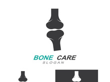 Bone logo design.logo for nursing, medical, orthopedic.