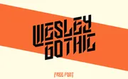 Wesley Gothic | Free Font