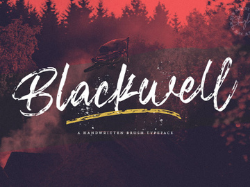 Blackwell - Textured Brush Font preview picture