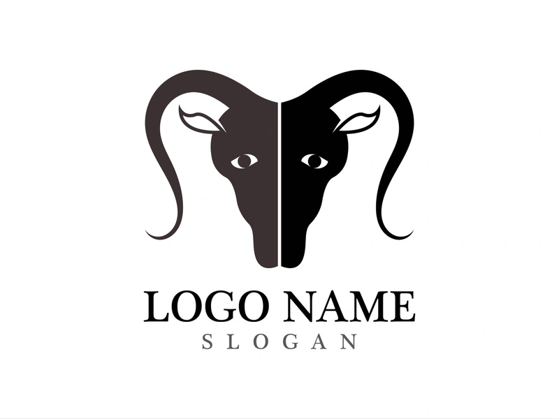 Goat logo template vector icon illustration design
