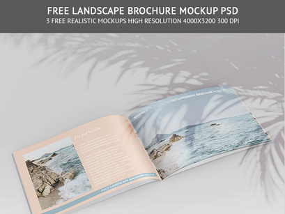 Free Landscape Brochure Mockup