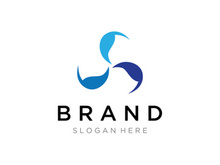 Abstract propeller logo with creative idea