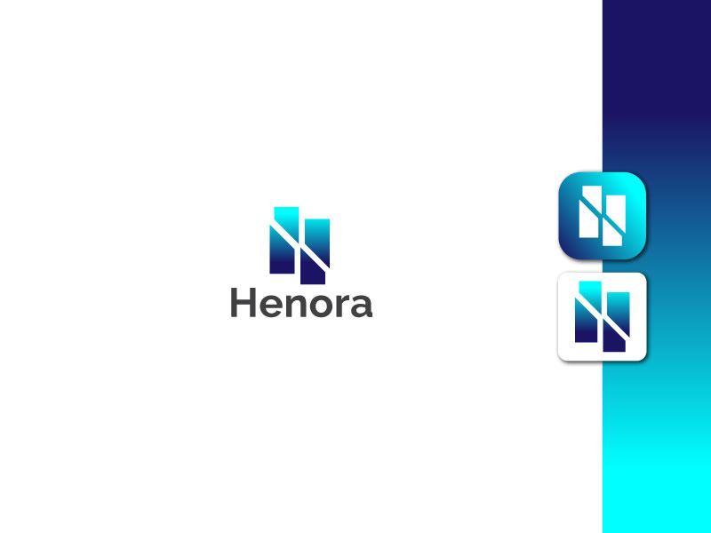 Lettermark Logo - Letter H Logo - Gradient Logo - Business Logo Design