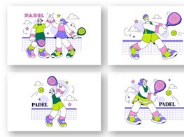 10 Padel Vector Illustration preview picture