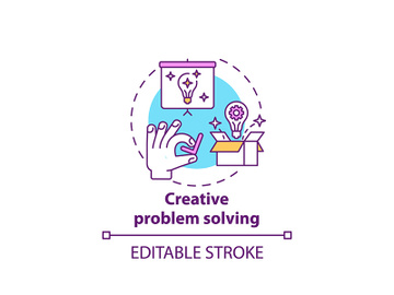 Creative problem solving concept icon preview picture