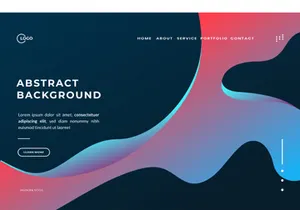 Abstract Geometric Waves UI UX Background