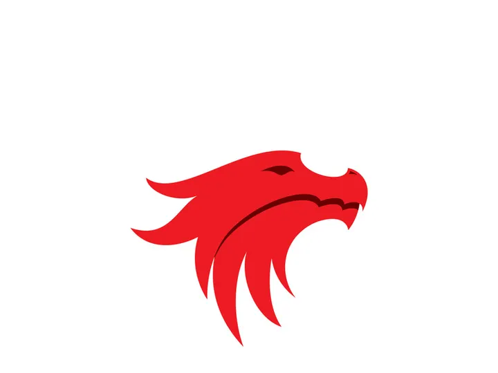 Dragon Head Vector Logo Illustration