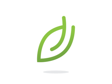 Green Leaf Ecology logo template preview picture