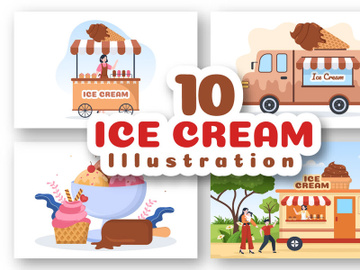 10 Ice Cream Illustration preview picture